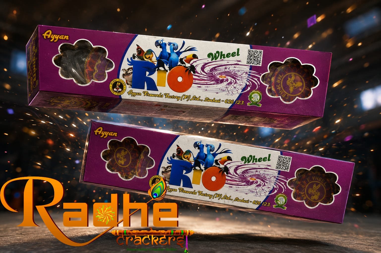 Rio Wheel (Orange and purple Colour) Ayyan