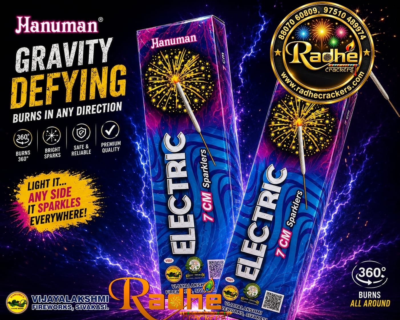 7 cm Electric Sparklers
