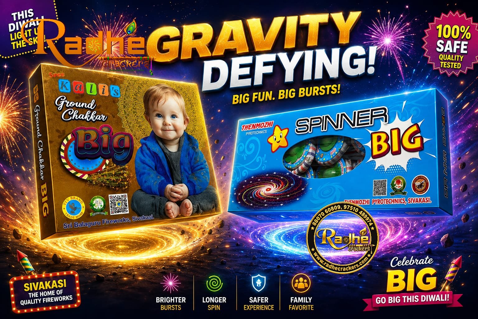Ground Chakkar Big (10 Pcs) Spinner