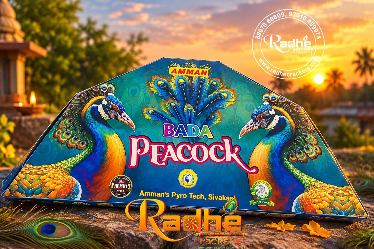 Dancinig Peacock 5 Step ( Multi colour)